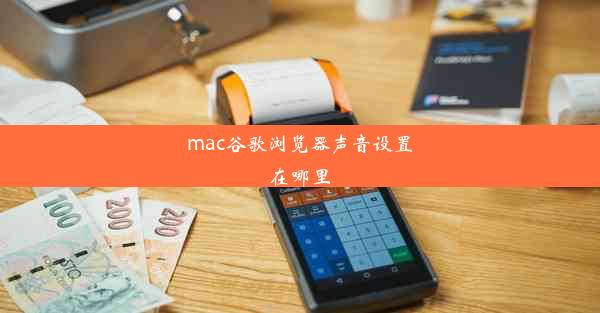 mac谷歌浏览器声音设置在哪里