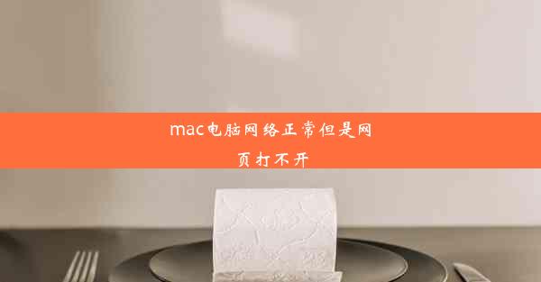 mac电脑网络正常但是网页打不开