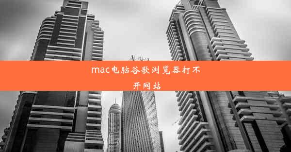 mac电脑谷歌浏览器打不开网站