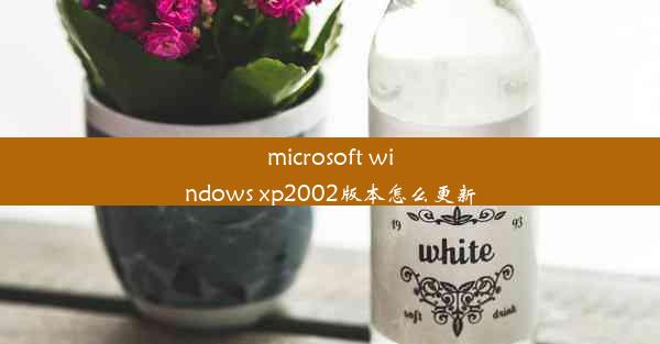 microsoft windows xp2002版本怎么更新