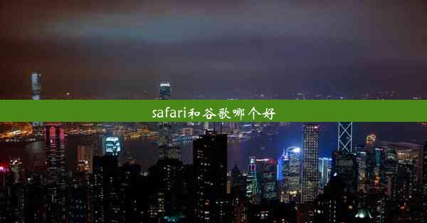 safari和谷歌哪个好