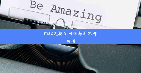 mac连接了网络却打不开网页