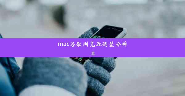 mac谷歌浏览器调整分辨率