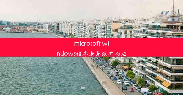 microsoft windows程序老是没有响应