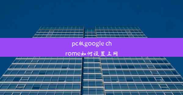 pc版google chrome如何设置上网