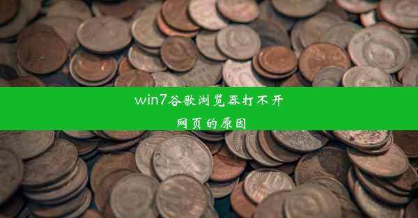 win7谷歌浏览器打不开网页的原因