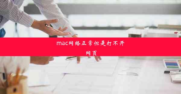 mac网络正常但是打不开网页