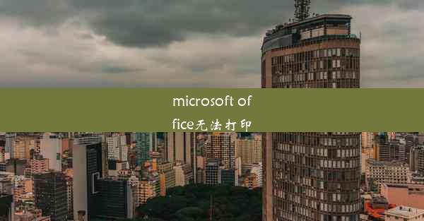 microsoft office无法打印