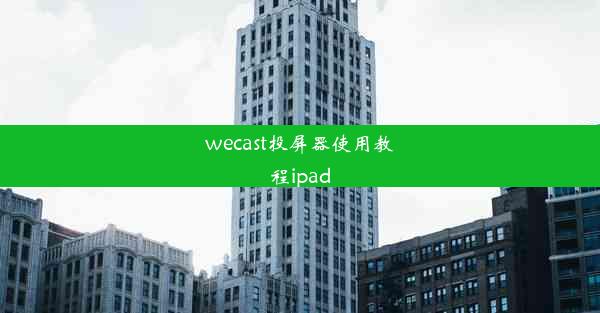 wecast投屏器使用教程ipad