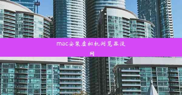 mac安装虚拟机浏览器没网