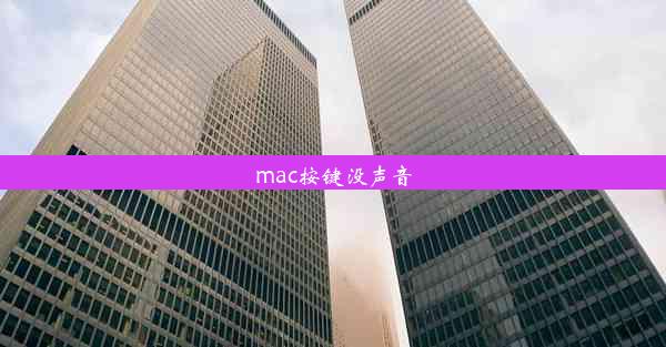 mac按键没声音