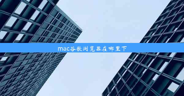 mac谷歌浏览器在哪里下