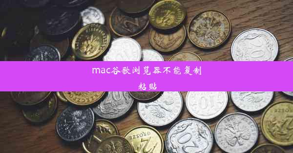 mac谷歌浏览器不能复制粘贴