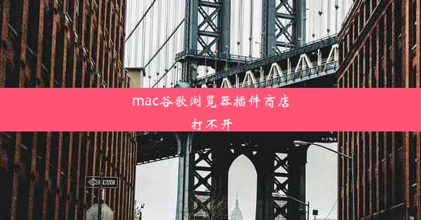 mac谷歌浏览器插件商店打不开