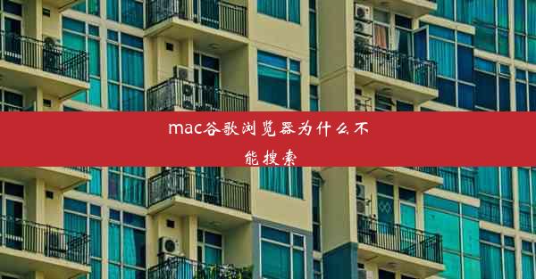 mac谷歌浏览器为什么不能搜索