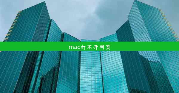 mac打不开网页