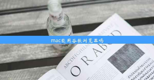 mac能用谷歌浏览器吗