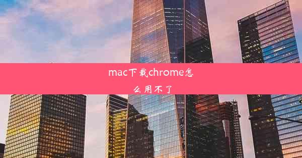 mac下载chrome怎么用不了