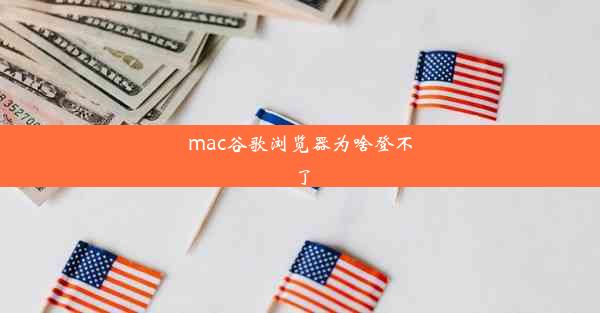 mac谷歌浏览器为啥登不了