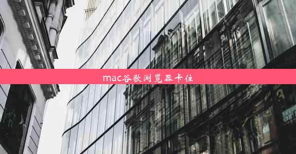 mac谷歌浏览器卡住