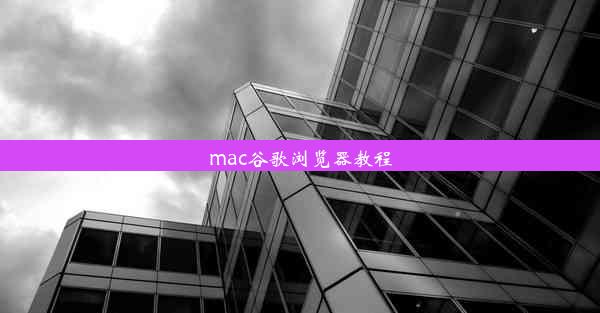 mac谷歌浏览器教程