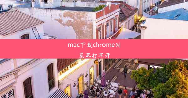 mac下载chrome浏览器打不开