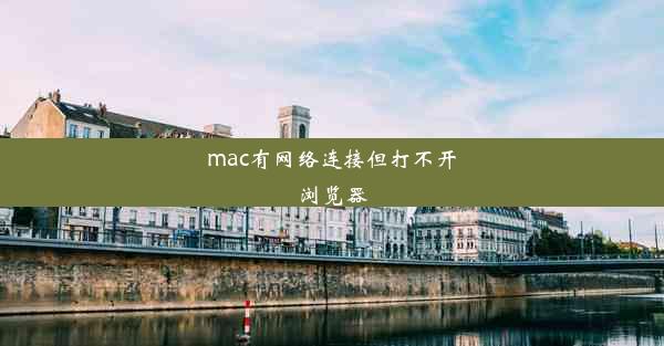 mac有网络连接但打不开浏览器