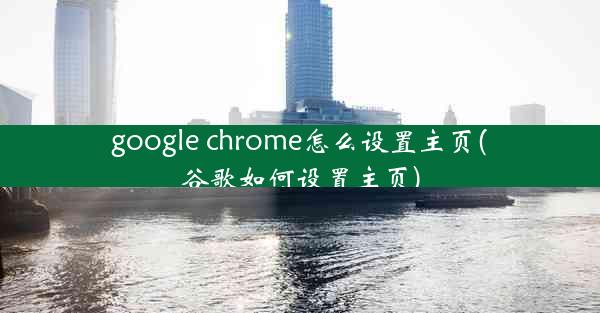 google chrome怎么设置主页(谷歌如何设置主页)