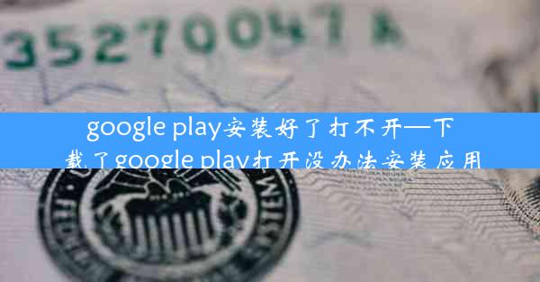 google play安装好了打不开—下载了google play打开没办法安装应用