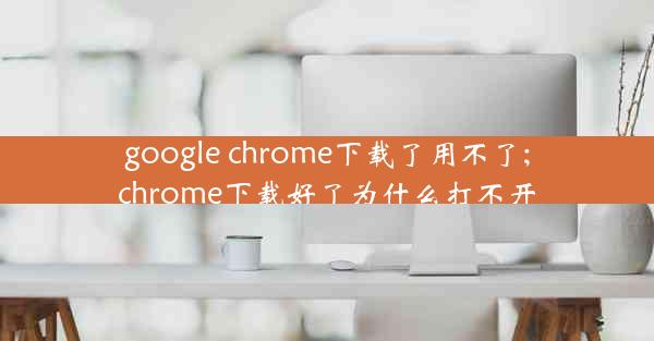 google chrome下载了用不了;chrome下载好了为什么打不开