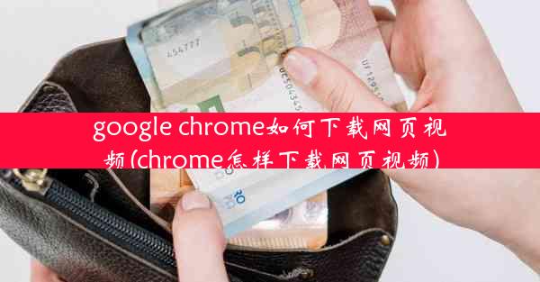 google chrome如何下载网页视频(chrome怎样下载网页视频)