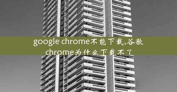 google chrome不能下载,谷歌chrome为什么下载不了