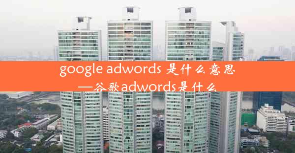 google adwords 是什么意思—谷歌adwords是什么