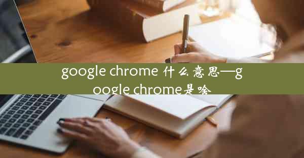 google chrome 什么意思—google chrome是啥