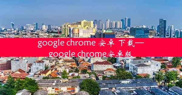 google chrome 安卓 下载—google chrome安卓版