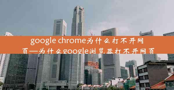 google chrome为什么打不开网页—为什么google浏览器打不开网页